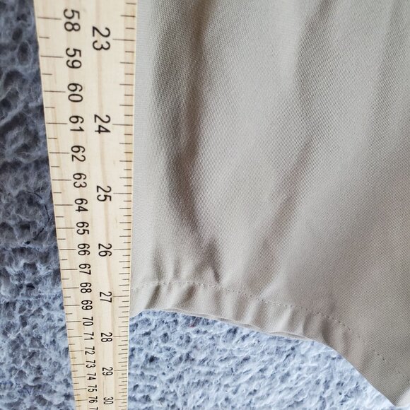 Jos A Bank Pants Mens 36x30 Tan Traveler Slim Fit Flat Front Chino - Picture 8 of 12